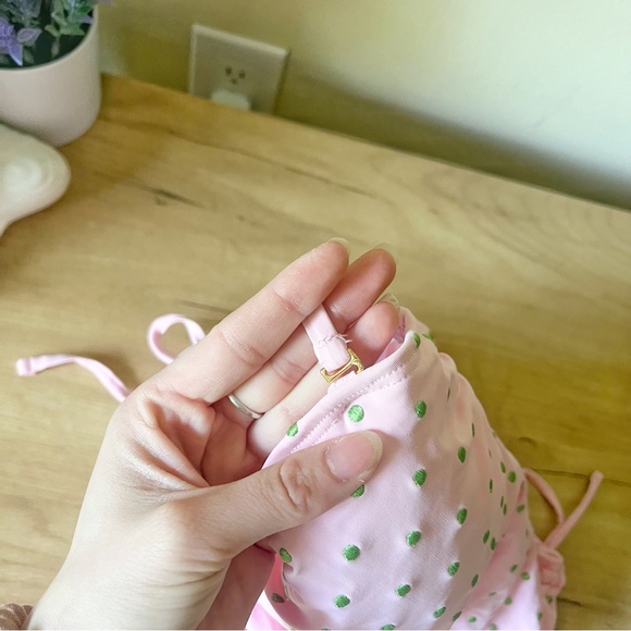 Lilly Pulitzer Dotted High Waist Tie Removable Straps One piece Swimsuit - Picture 5 of 6